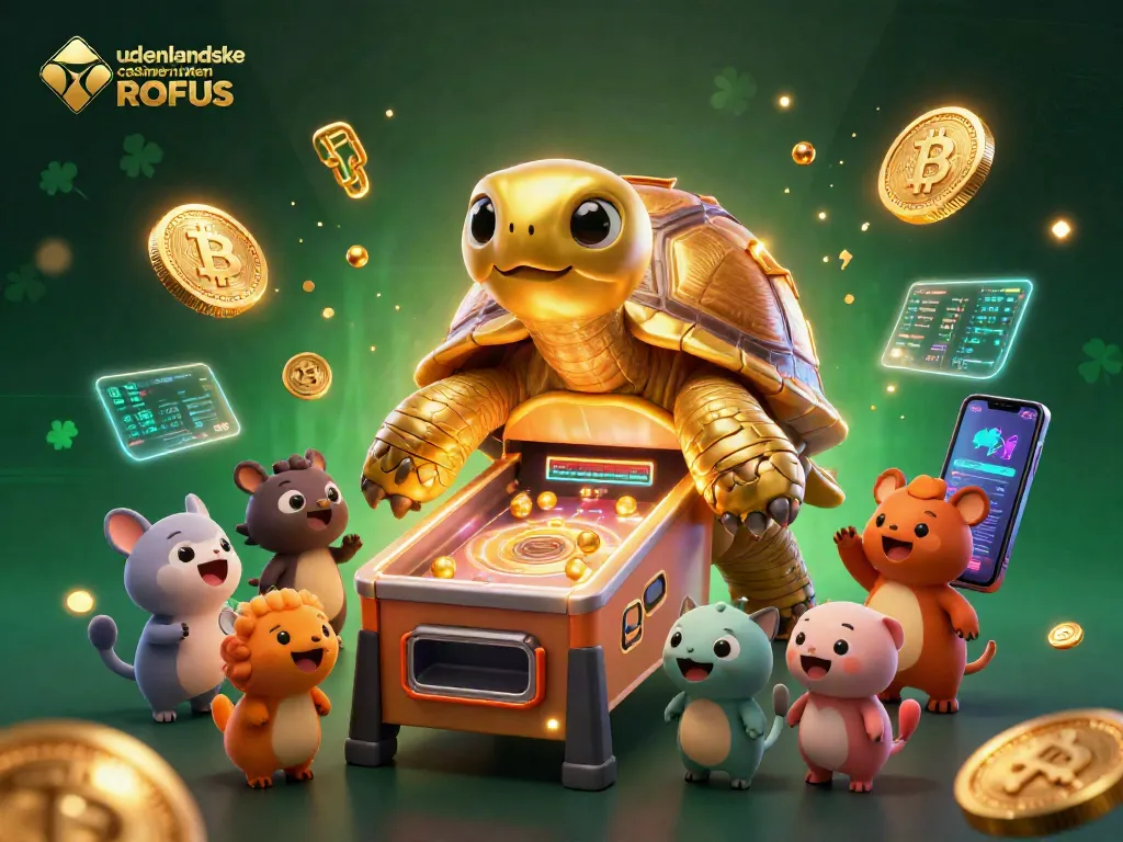 Engaging illustration of udenlandske casinoer uden ROFUS featuring a vibrant casino scene with unique characters.