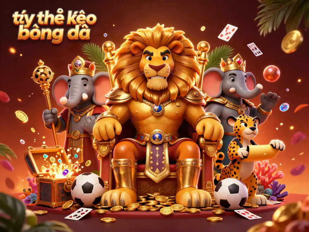 Engage with tỷ lệ kèo bóng đá in this vibrant 3D sports betting illustration showcasing the thrill and excitement of betting.