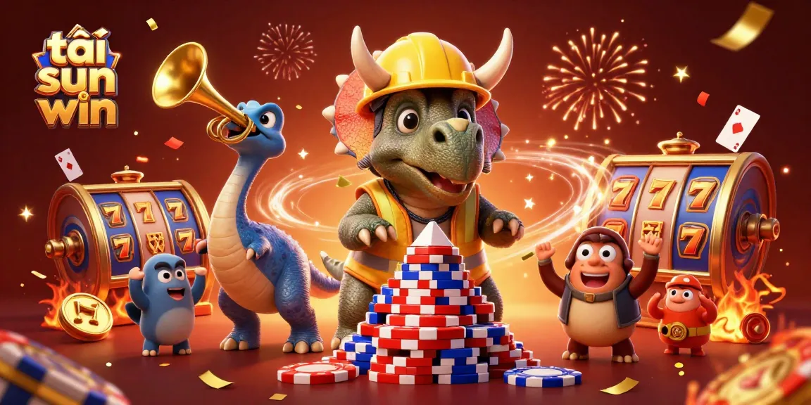 Engage your luck with tải sun win while enjoying an exciting scene of vibrant casino elements and creatures.