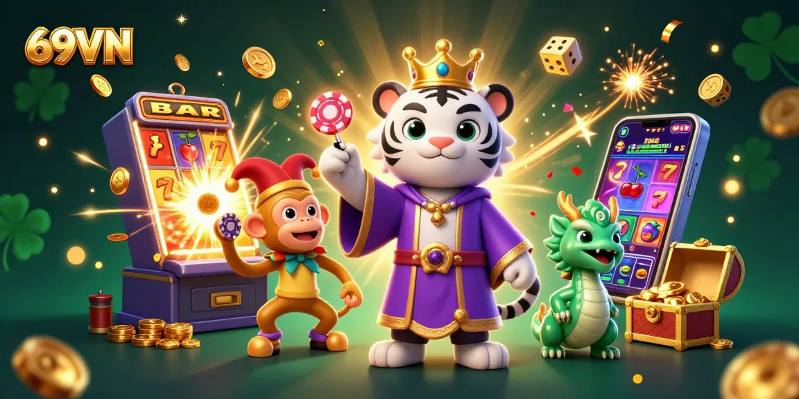 Experience the thrill of winning at 69VN with a vibrant casino atmosphere and exciting game elements.