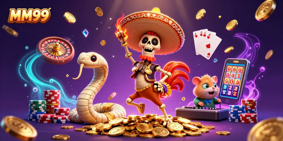 Play exciting games and win big at MM99 with dynamic casino action and festive characters.