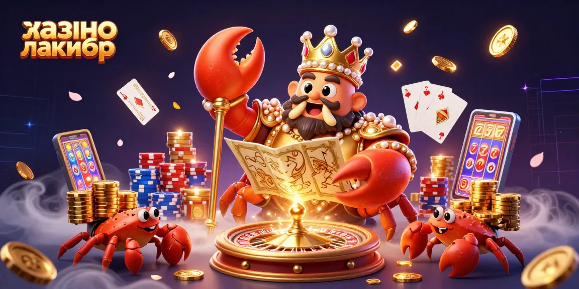 Experience vibrant gameplay at казино лакибир with a golden crab emperor, treasure maps, and dynamic casino elements.
